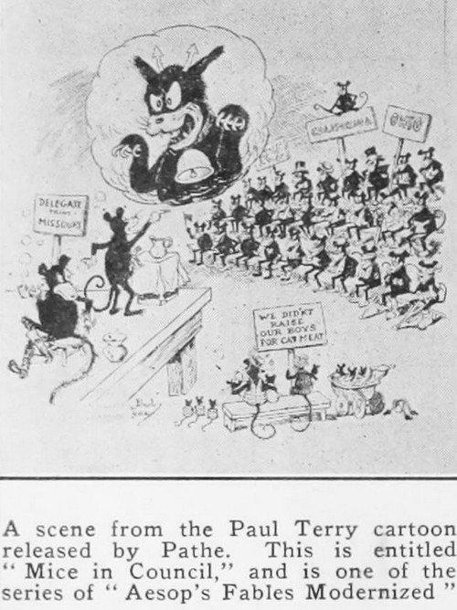 Mice In Council 1921 official movie poster