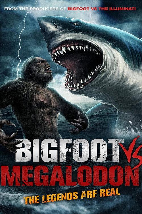 Bigfoot vs Megalodon 2021 official movie poster