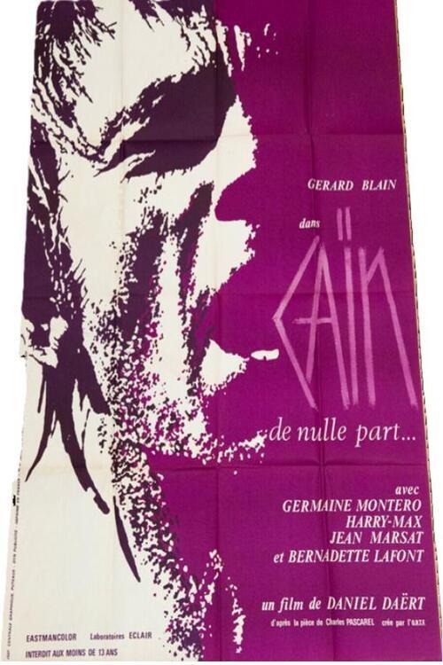 Cain from Nowhere 1970 official movie poster