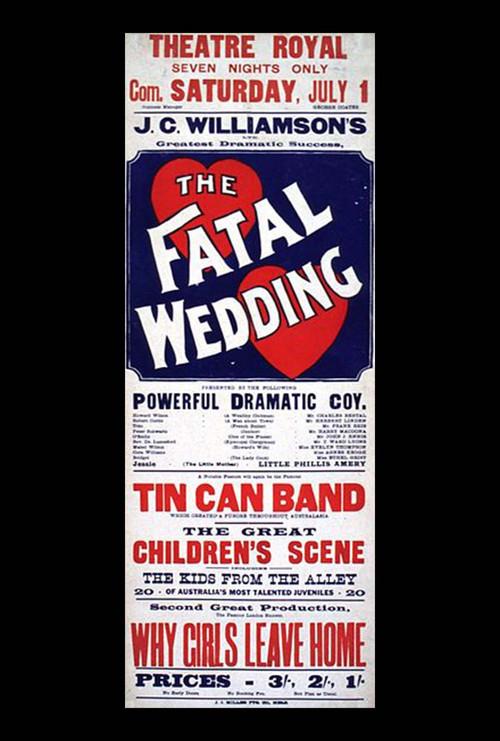 The Fatal Wedding 1911 official movie poster