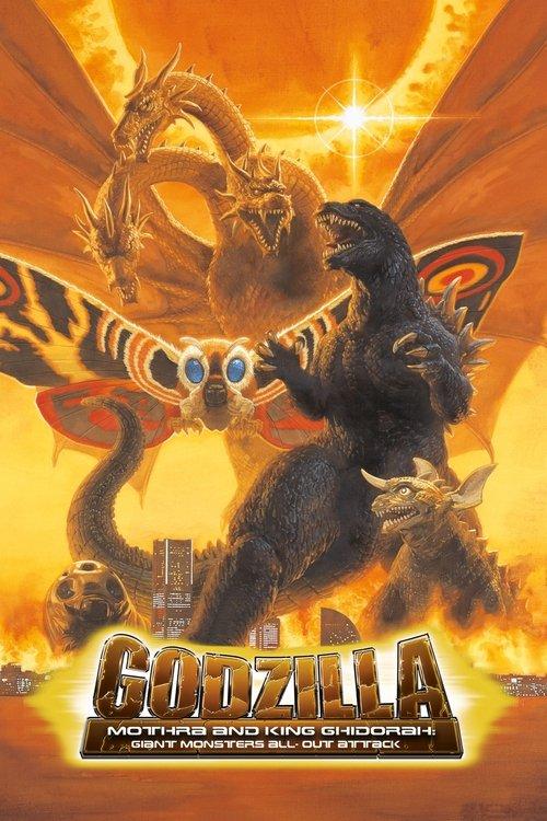 Godzilla, Mothra and King Ghidorah: Giant Monsters All-Out Attack 2001 official movie poster