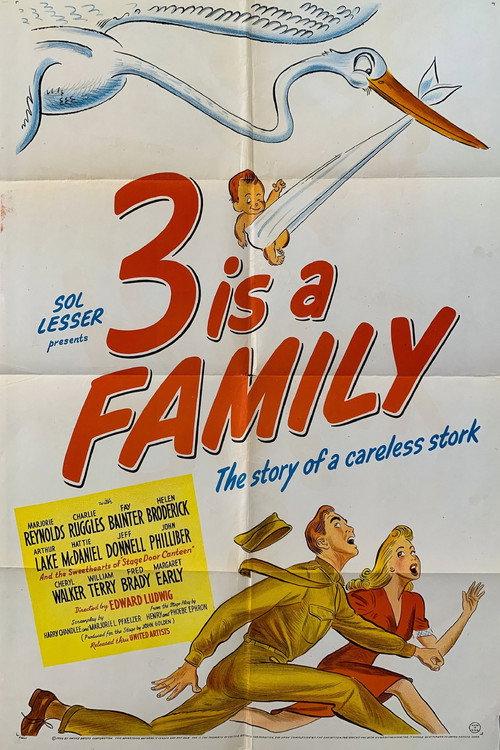 3 Is a Family 1944 official movie poster