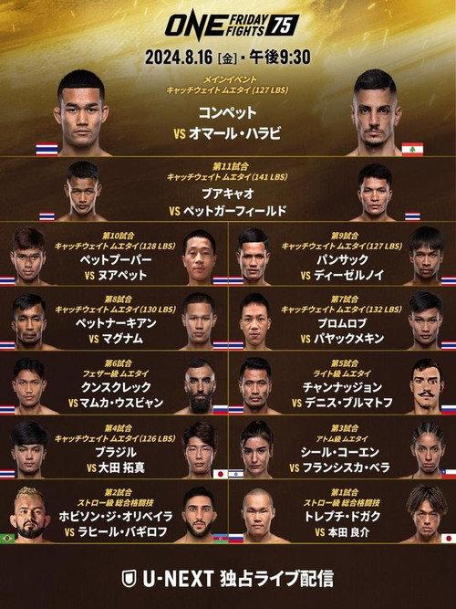 ONE Friday Fights 75: Kongsuk vs. El Halabi 2024 official movie poster