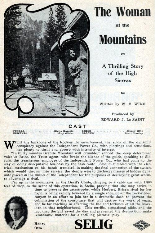 The Woman of the Mountains 1913 official movie poster
