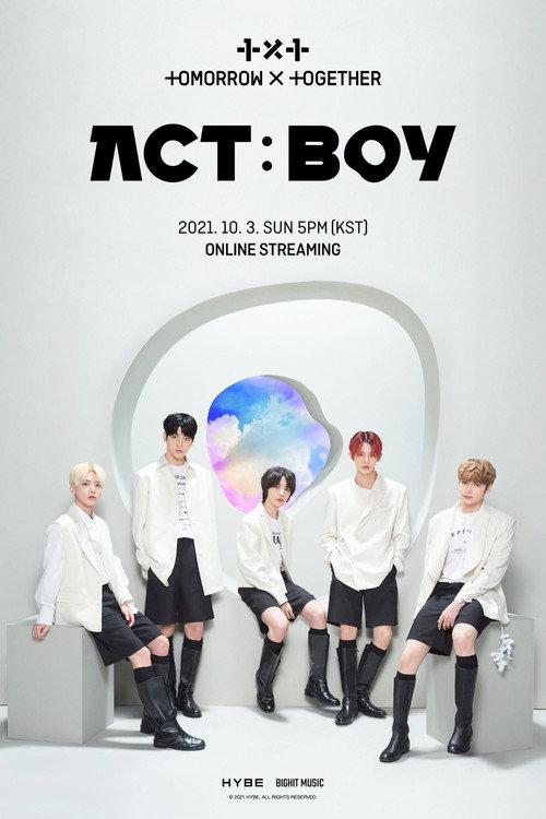 TOMORROW X TOGETHER LIVE 'ACT:BOY' 2021 official movie poster