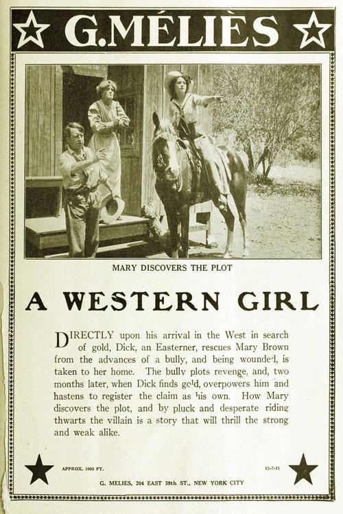 A Western Girl 1911 official movie poster