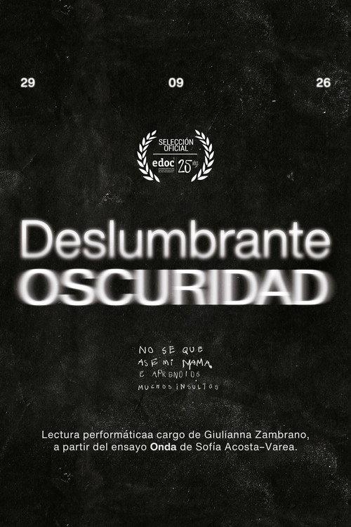 Deslumbrante Oscuridad 2026 official movie poster