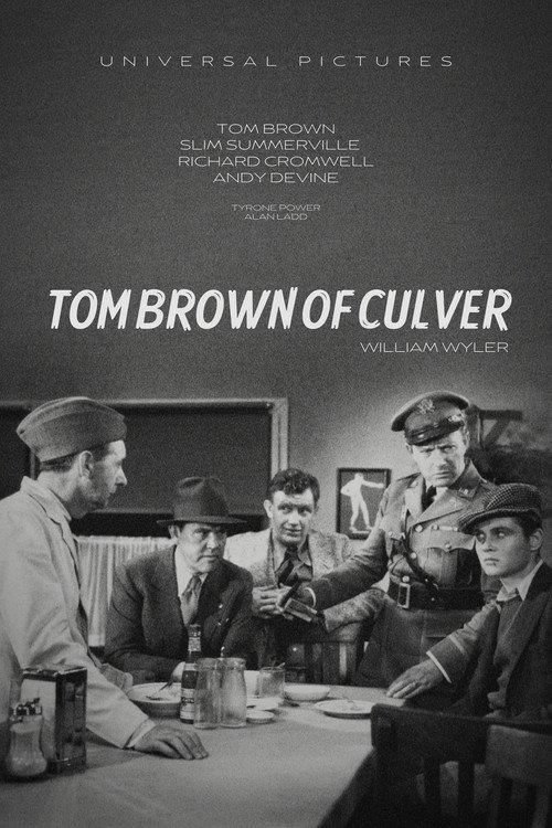 Tom Brown of Culver 1932 official movie poster
