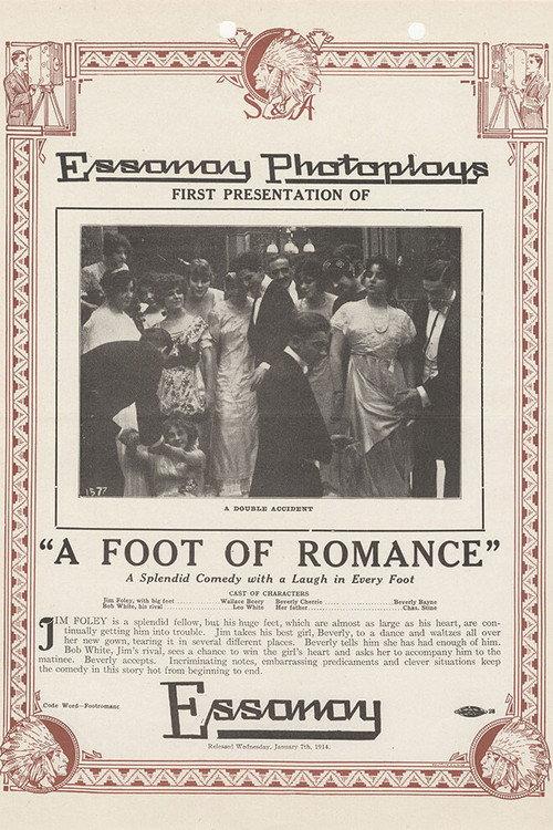 A Foot of Romance 1914 official movie poster