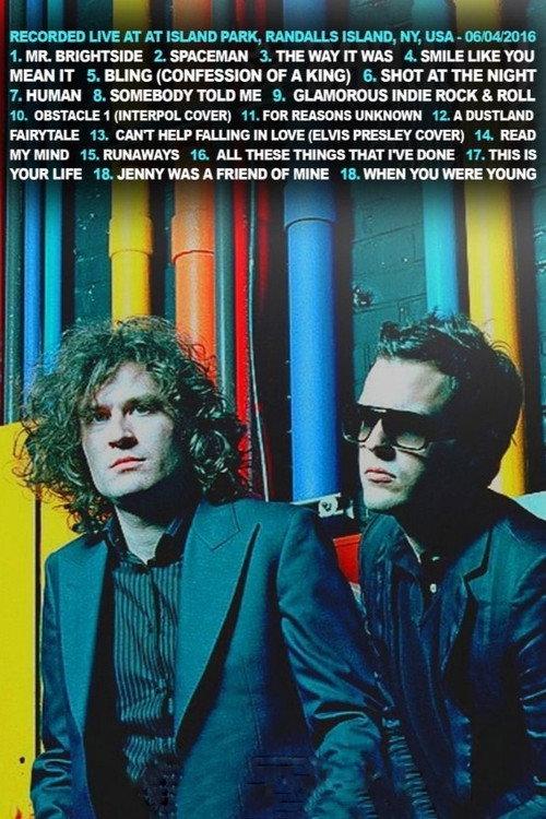 The Killers: Live at Governors Ball 2016 official movie poster