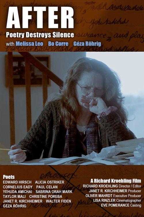 AFTER: Poetry Destroys Silence 2024 official movie poster