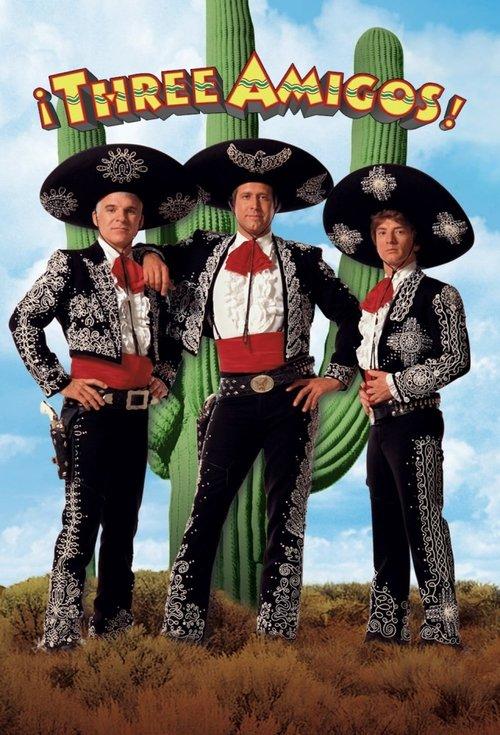 ¡Three Amigos! 1986 official movie poster
