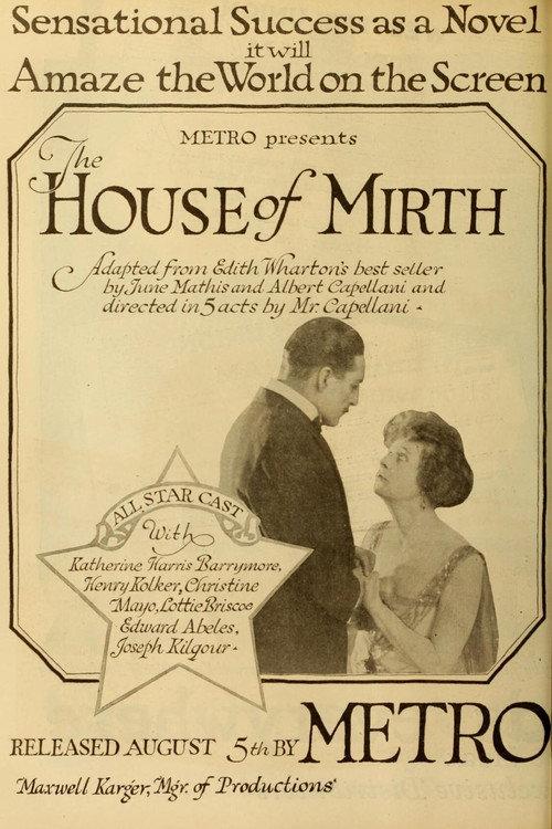 The House of Mirth 1918 official movie poster