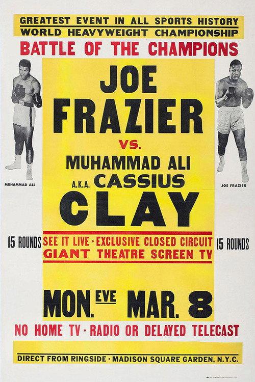 Muhammad Ali vs. Joe Frazier I 1971 official movie poster