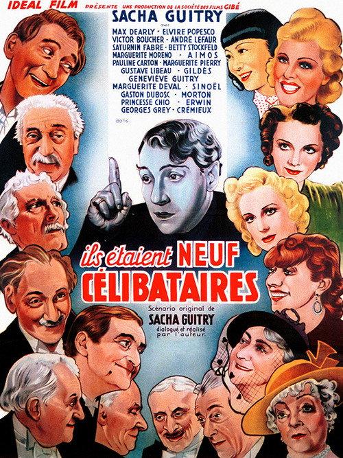 Nine Bachelors 1939 official movie poster