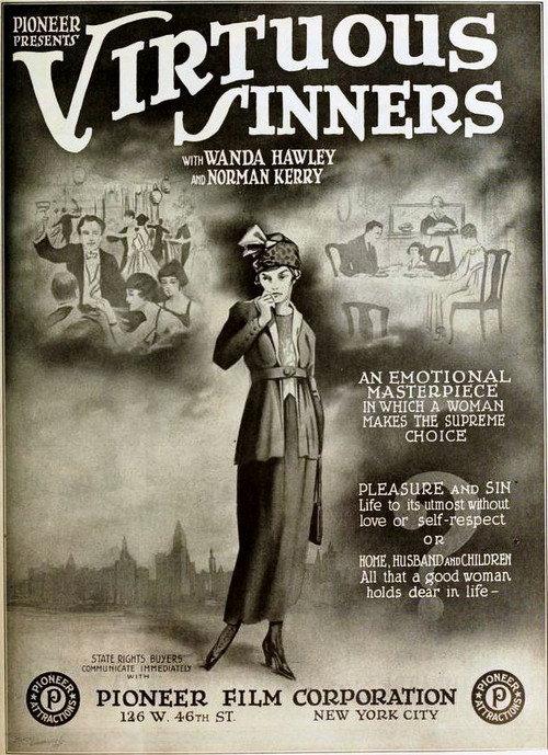 Virtuous Sinners 1919 official movie poster