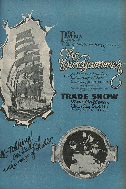 The Windjammer 1930 official movie poster