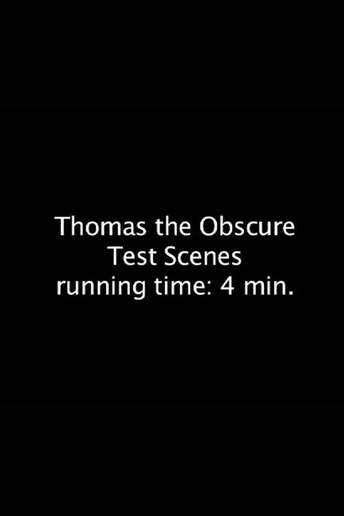 Thomas the Obscure 2005 official movie poster