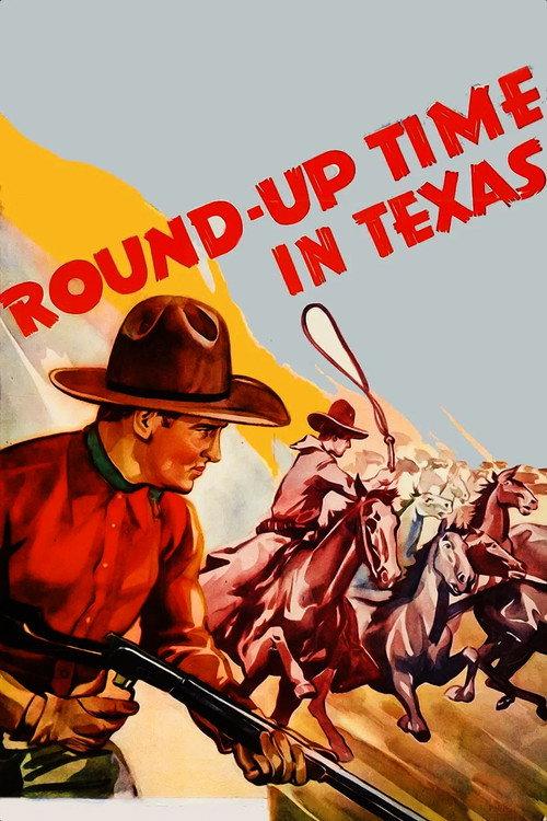 Round-Up Time in Texas 1937 official movie poster