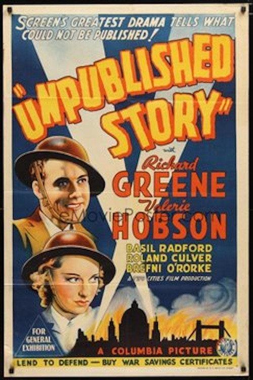 Unpublished Story 1942 official movie poster
