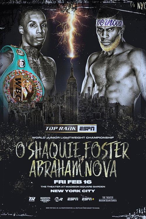 O'Shaquie Foster vs. Abraham Nova 2024 official movie poster