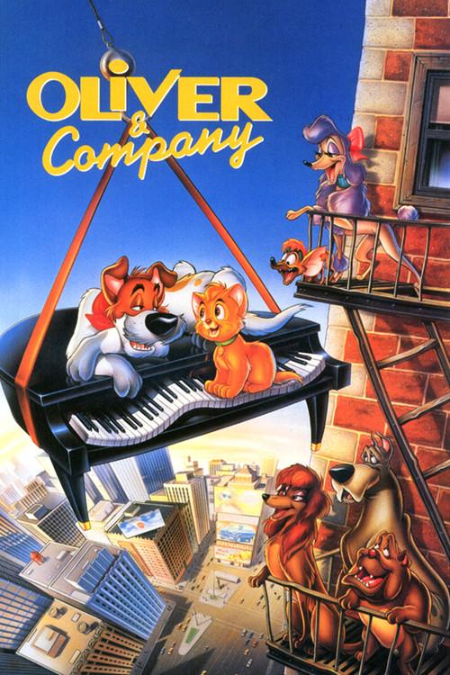 Oliver & Company 1988 official movie poster