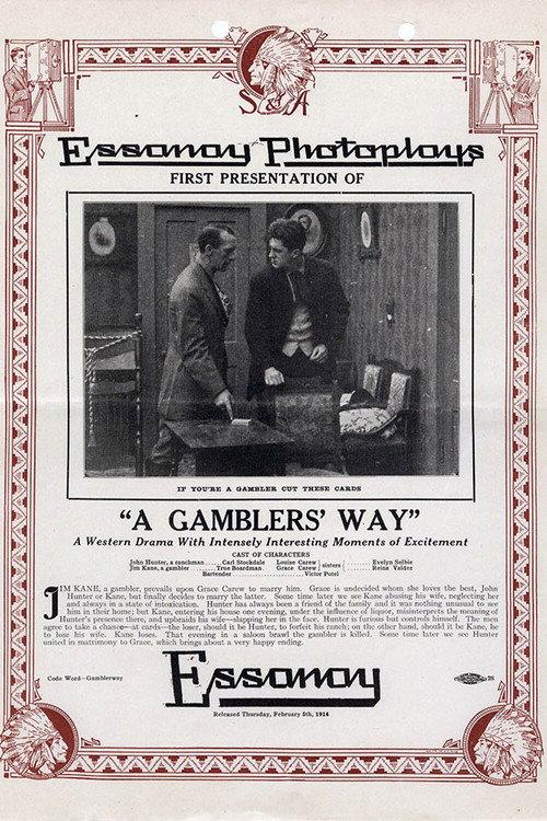 A Gamblers' Way 1914 official movie poster