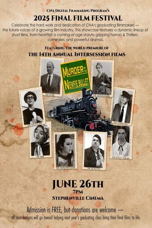 Murder on the Newfie Bullet 2025 official movie poster
