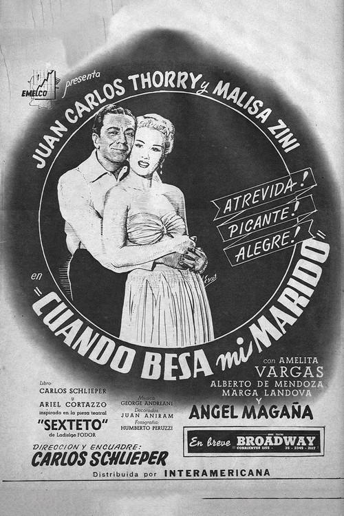 When My Husband Kisses 1950 official movie poster