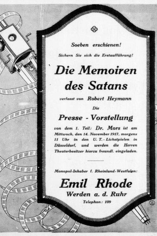 Die Memoiren des Satans. 1. Teil - Doktor Mors 1917 official movie poster