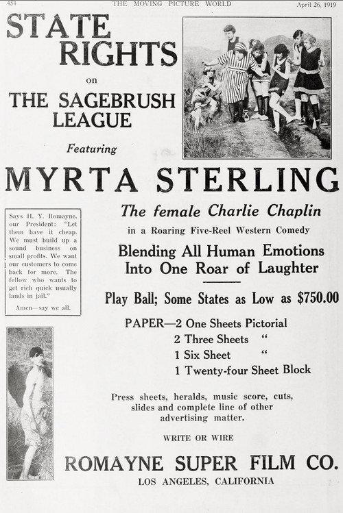 The Sage-Brush League 1919 official movie poster