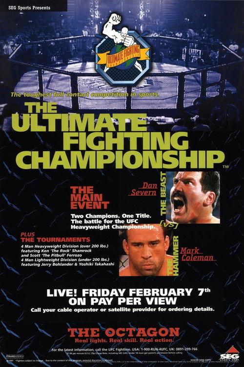 UFC 12: Judgement Day 1997 official movie poster