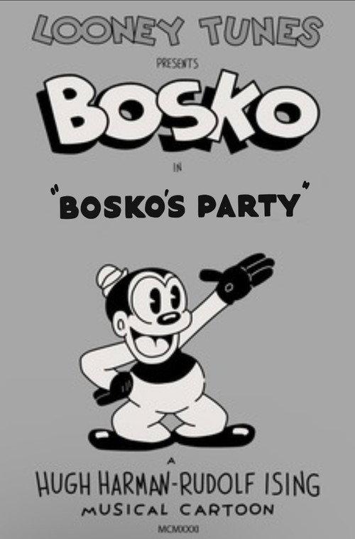 Bosko's Party 1932 official movie poster