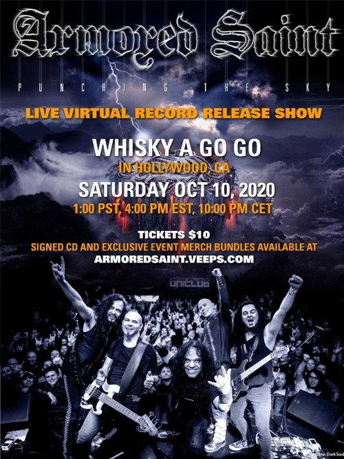 Armored Saint: Punching The Sky Record Release show 2020 official movie poster