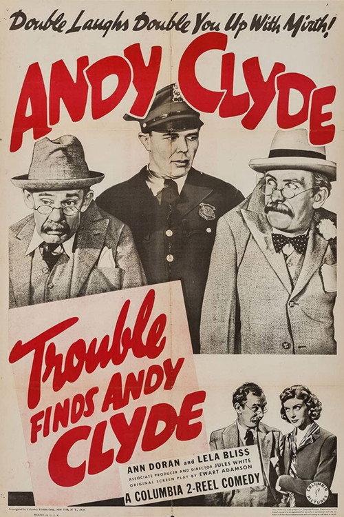 Trouble Finds Andy Clyde 1939 official movie poster
