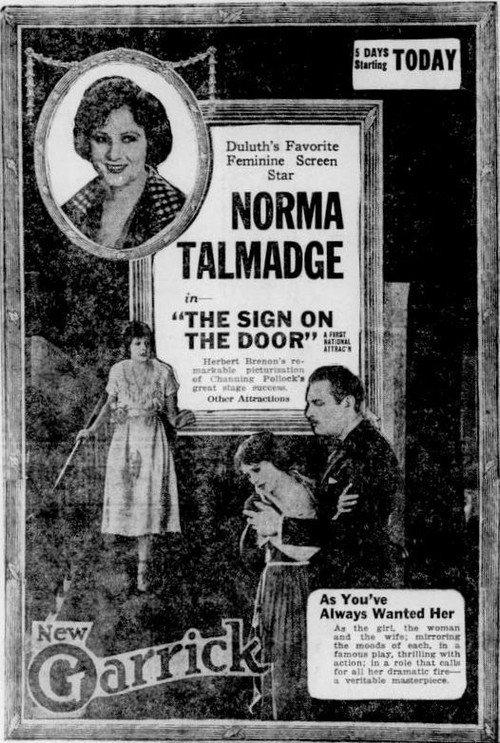 The Sign on the Door 1921 official movie poster
