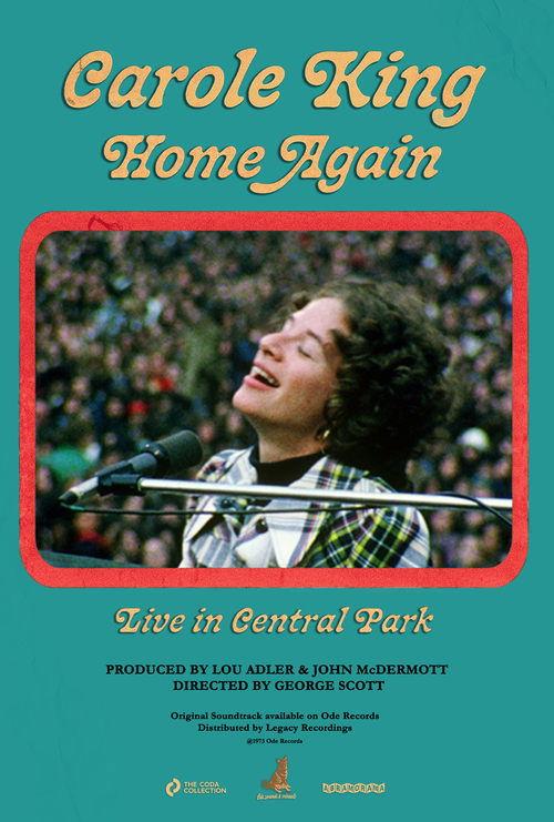 Carole King: Home Again - Live in Central Park 2023 official movie poster