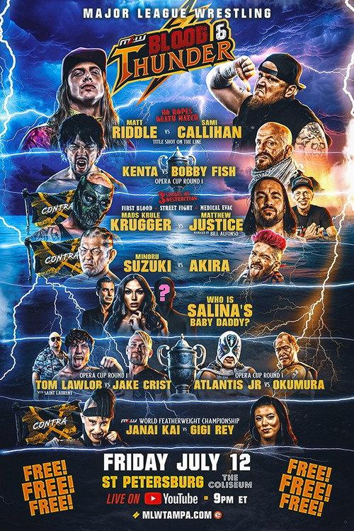 MLW Blood & Thunder 2024 official movie poster