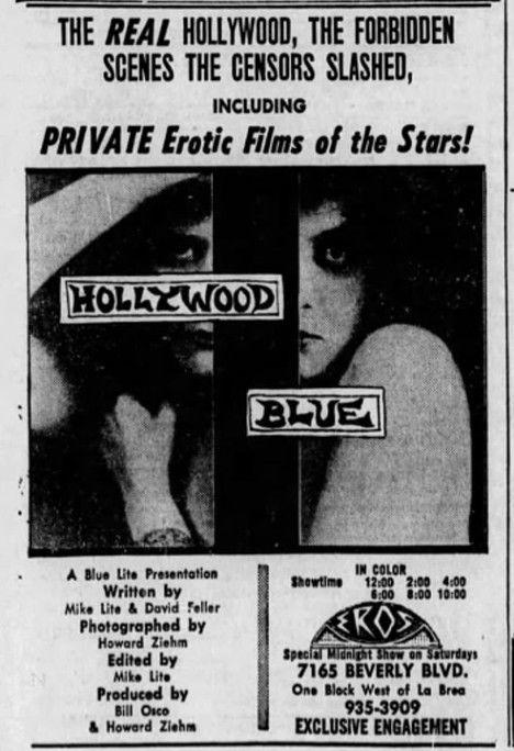 Hollywood Blue 1970 official movie poster