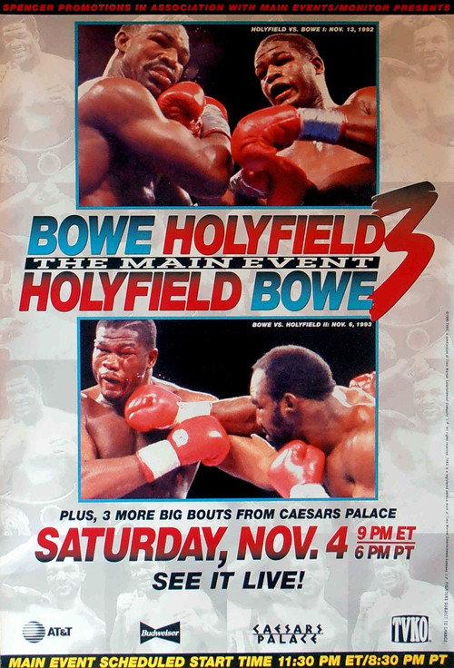Evander Holyfield vs. Riddick Bowe III 1995 official movie poster