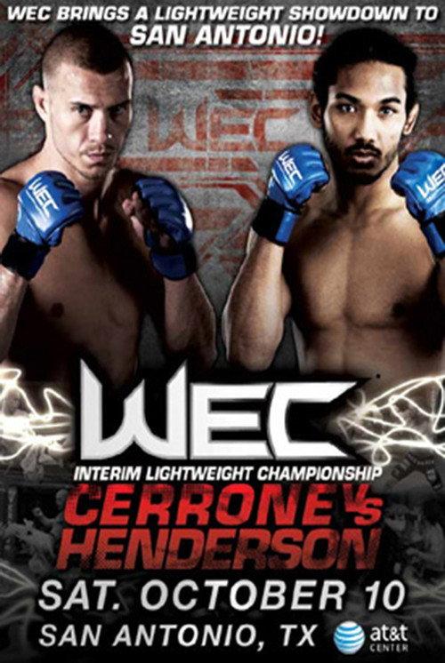 WEC 43: Cerrone vs. Henderson 2009 official movie poster
