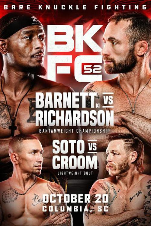 BKFC 52: Barnett vs. Richardson 2023 official movie poster