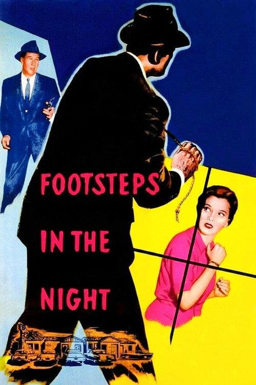 Footsteps in the Night 1957 official movie poster