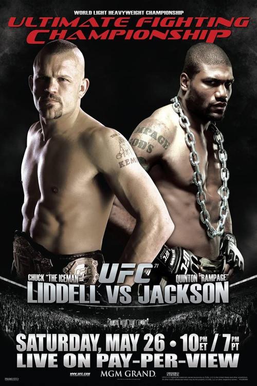 UFC 71: Liddell vs. Jackson 2007 official movie poster