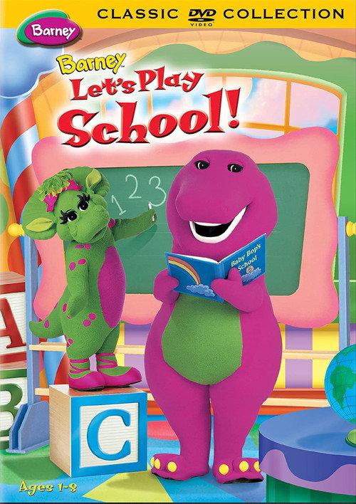 Barney: Let's Play School! 1999 official movie poster