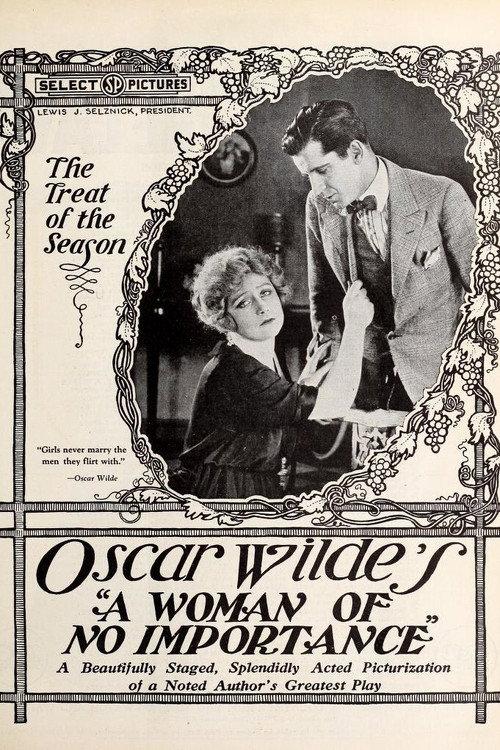 A Woman of No Importance 1921 official movie poster