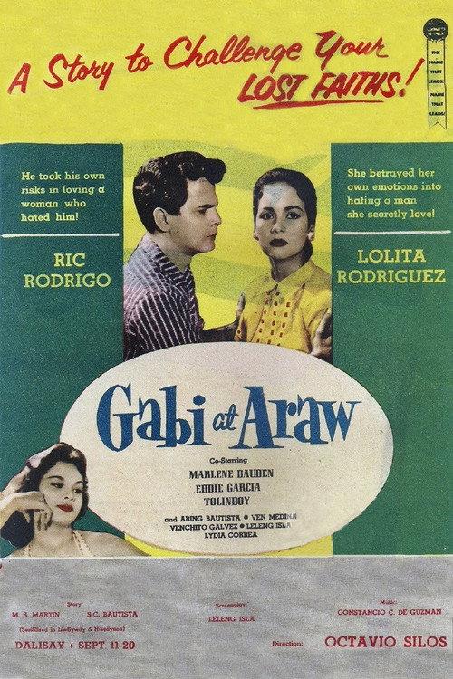 Gabi at Araw 1957 official movie poster