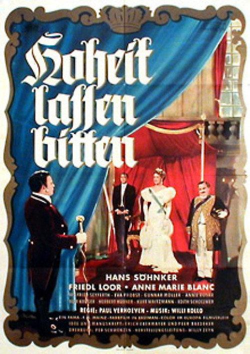 Hoheit lassen bitten 1954 official movie poster