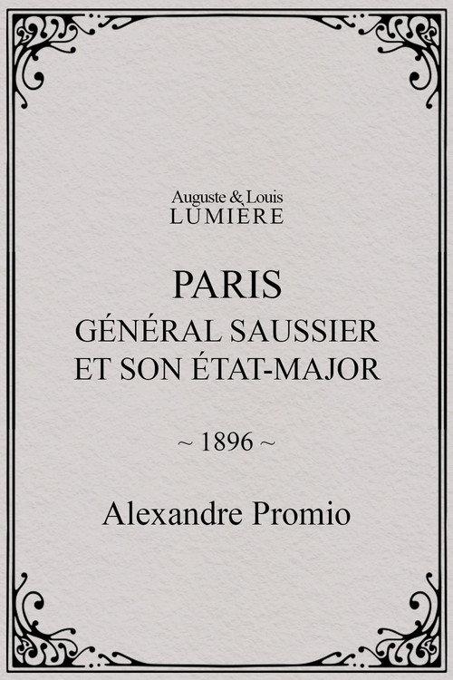 Paris: General Saussier and his Staff 1896 official movie poster