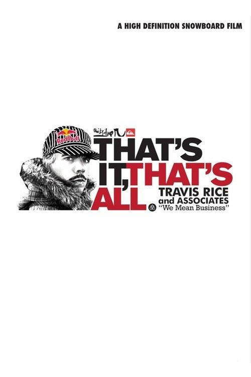 That's It, That's All 2008 official movie poster
